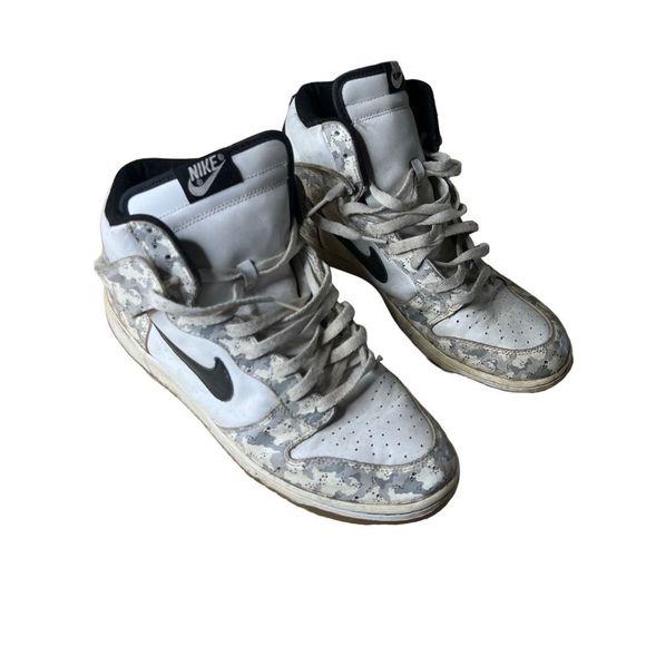 2006 Nike Dunk High Snow Camo White 11 - Picture 1 of 5
